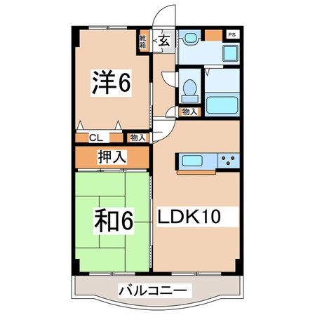 郡山駅 バス25分  御前下車：停歩2分 3階の物件間取画像